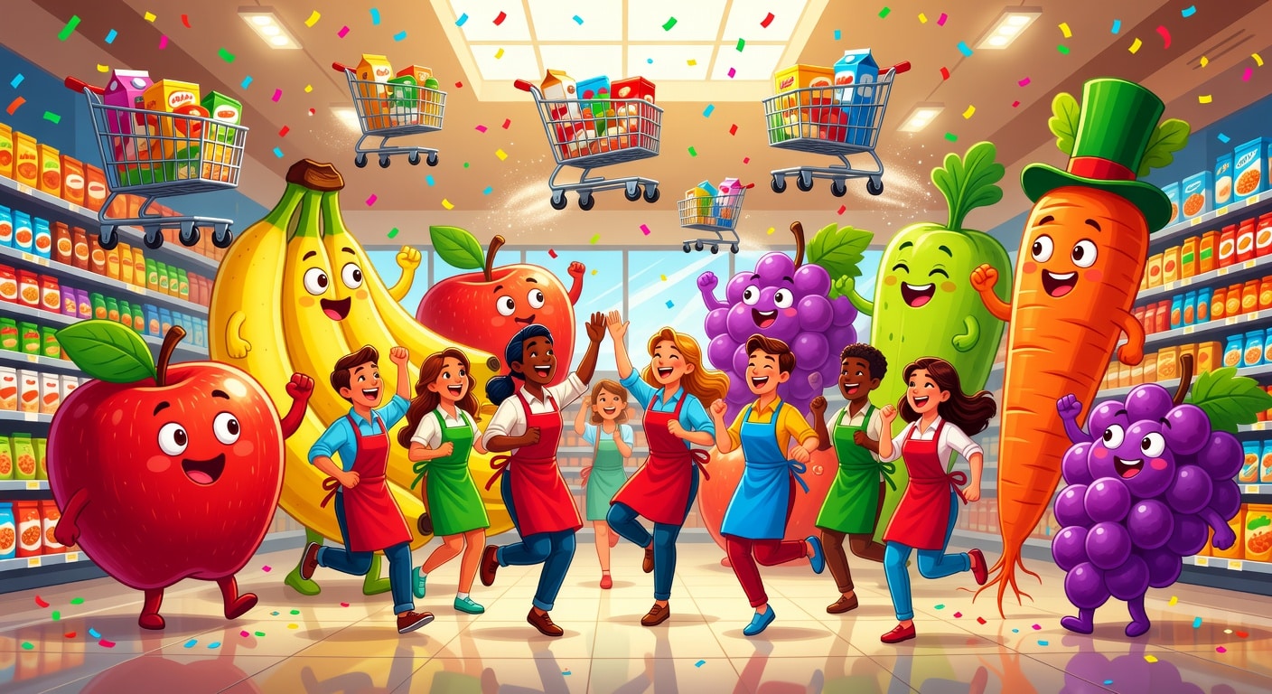 Bebidas refrescantes y snacks variados